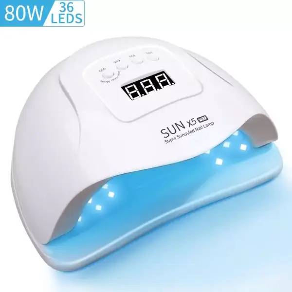 Lámpara secadora de uñas UV 80W 36 LEDS Lámpara secadora de uñas UV 80W 36 LEDS