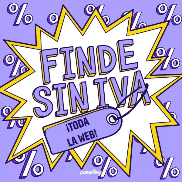 Finde SIN IVA en TODA la web Pamping con calcetines gratis Finde SIN IVA en TODA la web Pamping con calcetines gratis
