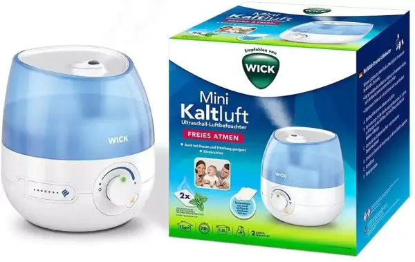 Humidificador ultrasónico 1.8L WICK Mini Cool Mist Humidificador ultrasónico 1.8L WICK Mini Cool Mist
