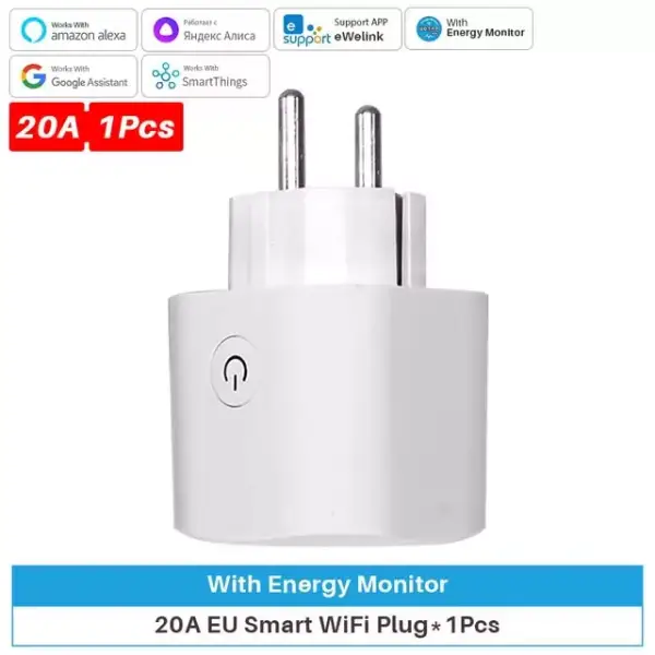 Enchufe inteligente WIFi compatible SmartLife, Alexa, y Google Home Enchufe inteligente WIFi compatible SmartLife, Alexa, y Google Home