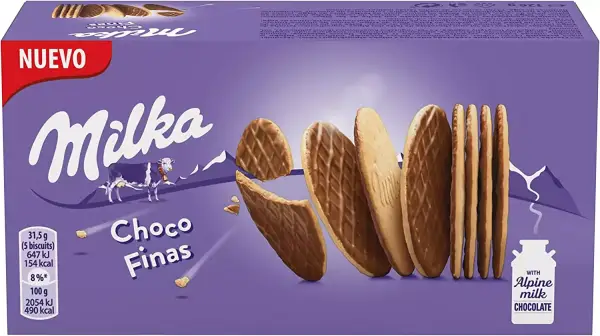 126g Galletas de Chocolate Finas Milka 126g Galletas de Chocolate Finas Milka