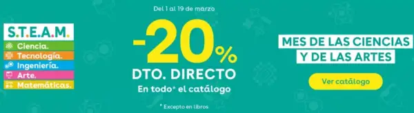 20% dto. directo de S.T.E.A.M. en ToysRUs 20% dto. directo de S.T.E.A.M. en ToysRUs