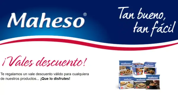 Vales descuento para Maheso Vales descuento para Maheso