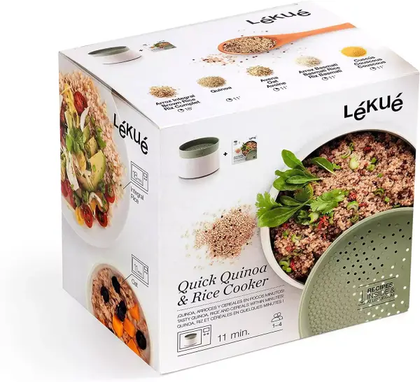 Recipiente Lékué para cocinar quinoa, arroces y cereales Recipiente Lékué para cocinar quinoa, arroces y cereales