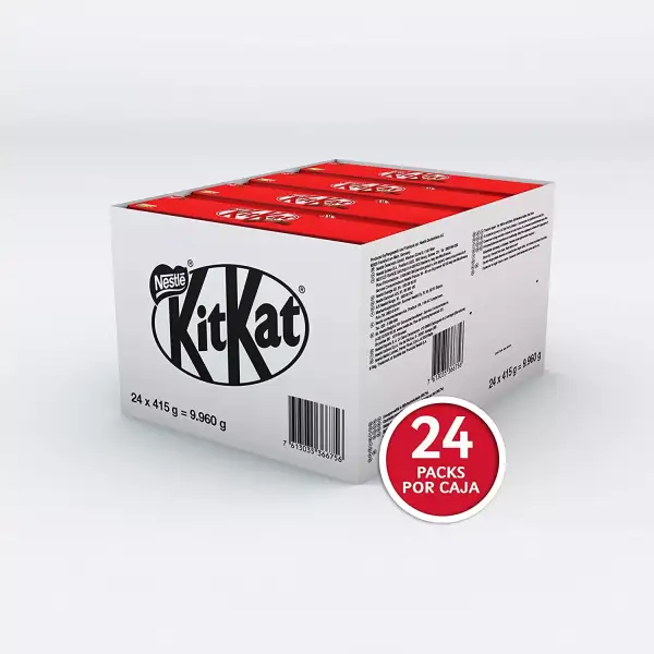 Pack de 24 (10x430g) Kit Kat Leche Pack de 24 (10x430g) Kit Kat Leche