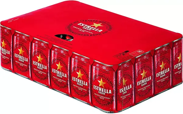 24x33cl Latas de cerveza Estrella Damm 24x33cl Latas de cerveza Estrella Damm