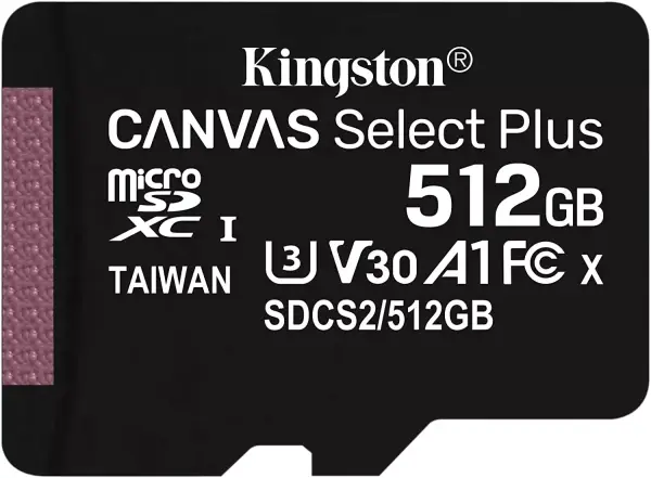 Kingston Canvas Select Plus microSD 512GB Kingston Canvas Select Plus microSD 512GB