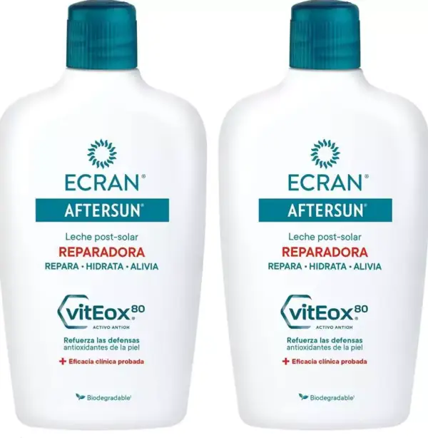 2x 400ml Leche Post-Solar Reparadora Ecran Aftersun 2x 400ml Leche Post-Solar Reparadora Ecran Aftersun