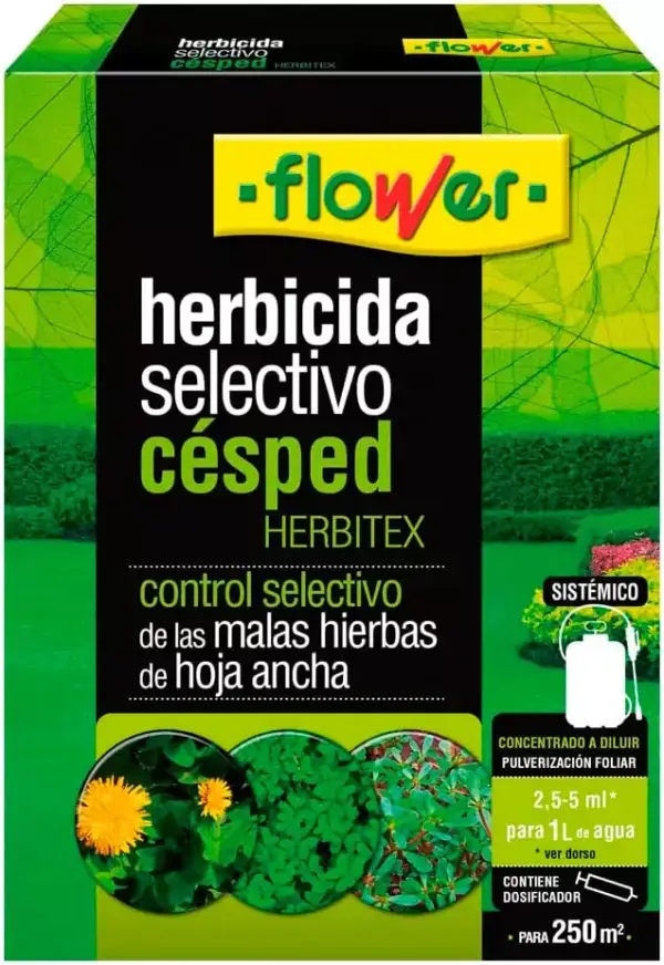 25 ml Flower Herbitex Herbicida Selectivo Césped 25 ml Flower Herbitex Herbicida Selectivo Césped