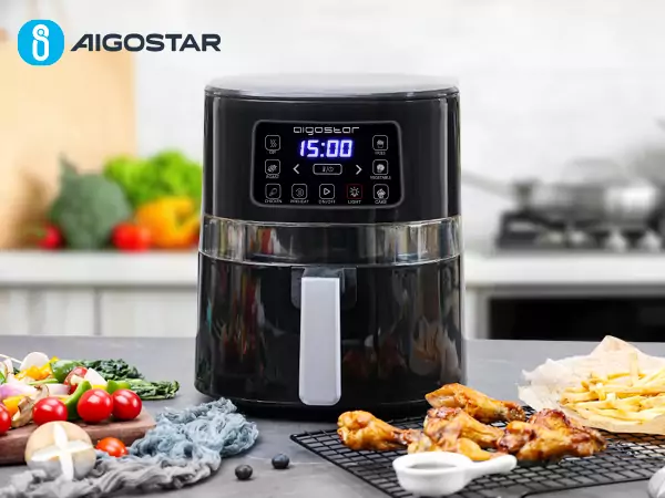 Freidora Sin Aceite 4L con Ventana Aigostar 1600W Freidora Sin Aceite 4L con Ventana Aigostar 1600W