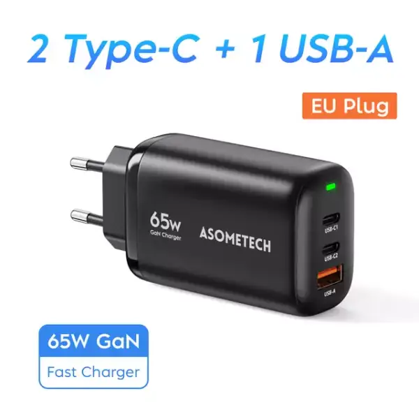 Cargador de pared GaN 65W Cargador de pared GaN 65W