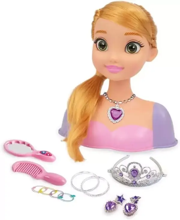 Juego de peluquería de juguete PRINCESA DISNEY Cabeza Rapunzel Juego de peluquería de juguete PRINCESA DISNEY Cabeza Rapunzel