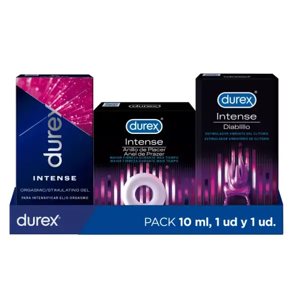 Pack Durex Diablillo Estimulador Clítoris + Anillo de Placer para el Pene + Gel Intense Orgasmic Pack Durex Diablillo Estimulador Clítoris + Anillo de Placer para el Pene + Gel Intense Orgasmic