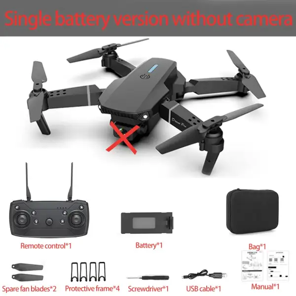Mini Dron sin cámara E88 PRO con WIFI y FPV Mini Dron sin cámara E88 PRO con WIFI y FPV