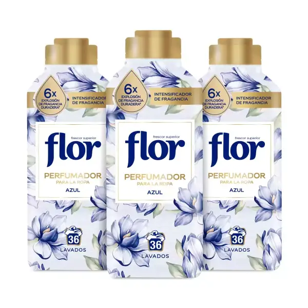 108 Lavados Flor Perfumador Para la Ropa Fragancia Azul 108 Lavados Flor Perfumador Para la Ropa Fragancia Azul
