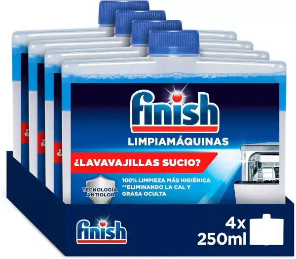 4x 250ml Finish Limpiamáquinas para lavavajillas 4x 250ml Finish Limpiamáquinas para lavavajillas