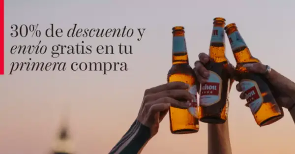 Obtén 30% Dto. + envío gratis en tu 1ra compra +10€ en Mahou Obtén 30% Dto. + envío gratis en tu 1ra compra +10€ en Mahou