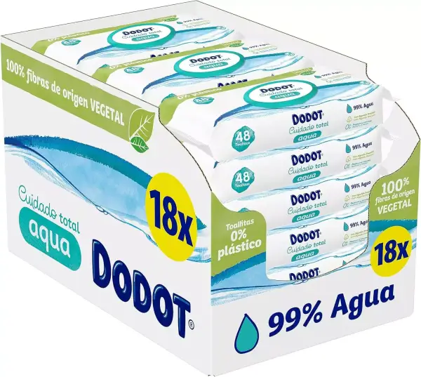 18x 48 Toallitas Dodot Aqua Pure 18x 48 Toallitas Dodot Aqua Pure