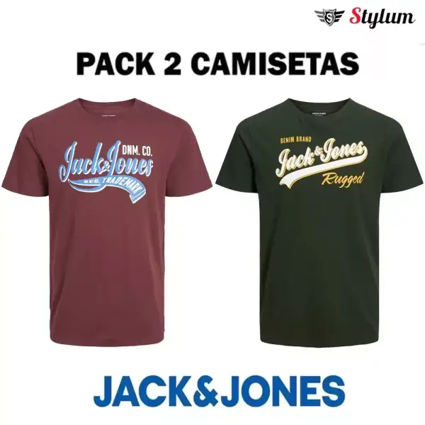 2x Camiseta Mod JJELOGO Jack & Jones 2x Camiseta Mod JJELOGO Jack & Jones