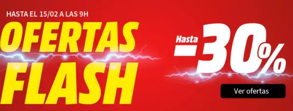 Hasta 30% Dto. Ofertas Flash en Mediamarkt Hasta 30% Dto. Ofertas Flash en Mediamarkt