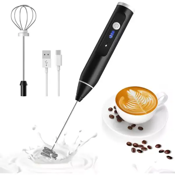 Espumador de leche eléctrico 2 en 1 recargable Espumador de leche eléctrico 2 en 1 recargable
