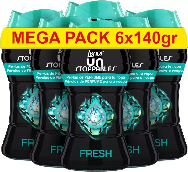 6 x 140 g Perlas Suavizante Lenor UNstoppables Fragancia Fresca 6 x 140 g Perlas Suavizante Lenor UNstoppables Fragancia Fresca