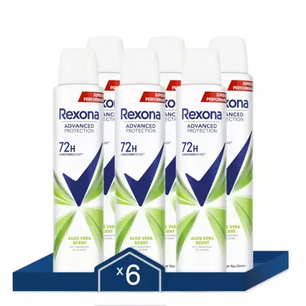 6x 200ml Desodorante Rexona Aloe Vera Advanced Protection 6x 200ml Desodorante Rexona Aloe Vera Advanced Protection