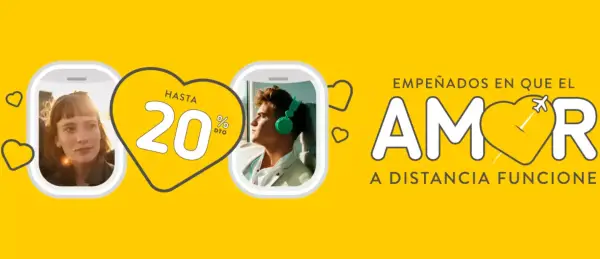 Hasta 20% Dto. para volar entre el 1 de marzo y el 21 de abril Hasta 20% Dto. para volar entre el 1 de marzo y el 21 de abril