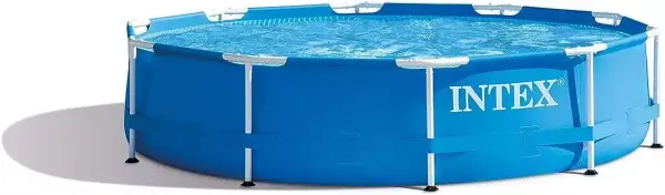 Intex Piscina redonda azul con estructura metálica elevada 4485 litros 305x76 cm Intex Piscina redonda azul con estructura metálica elevada 4485 litros 305x76 cm