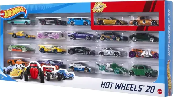 Hot Wheels Pack de 20 vehículos Hot Wheels Pack de 20 vehículos