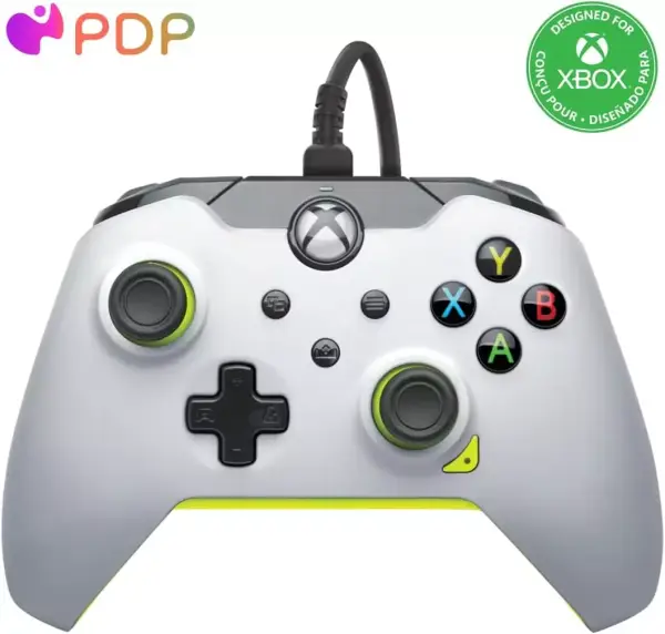 Mando con cable PDP Wired Electric white Mando con cable PDP Wired Electric white