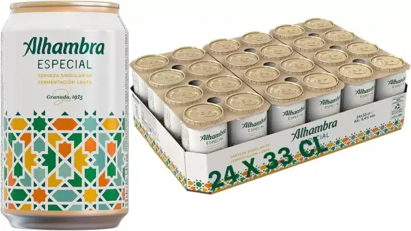 24x 33cl Cerveza dorada Alhambra Lager Singular 24x 33cl Cerveza dorada Alhambra Lager Singular