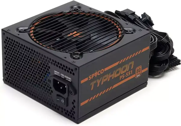 Fuente Alimentación SPYCO Typhoon Gaming 550W 80+ Bronze Fuente Alimentación SPYCO Typhoon Gaming 550W 80+ Bronze
