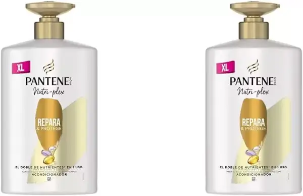 2x 1L Pantene Acondicionador Nutri-Plex Repara Y Protege 2x 1L Pantene Acondicionador Nutri-Plex Repara Y Protege