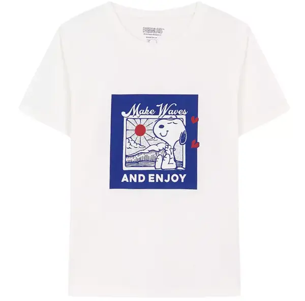 Camiseta 100% algodón gris Snoopy Camiseta 100% algodón gris Snoopy