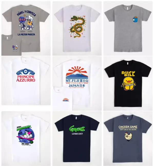6 Camisetas a elegir (con calcetines GRATIS) 6 Camisetas a elegir (con calcetines GRATIS)