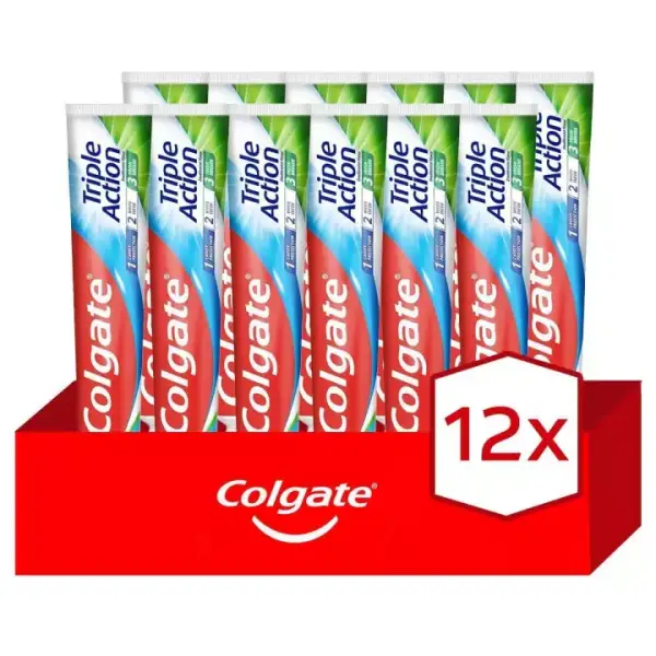 12x 75 ml Pasta de dientes Colgate Triple Action 12x 75 ml Pasta de dientes Colgate Triple Action