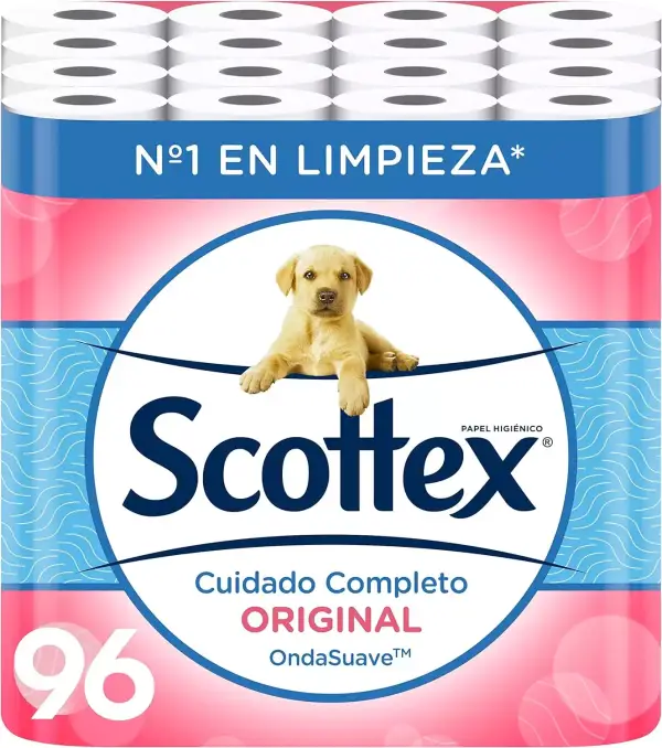 96 Rollos de Papel Higiénico Scottex Original 96 Rollos de Papel Higiénico Scottex Original