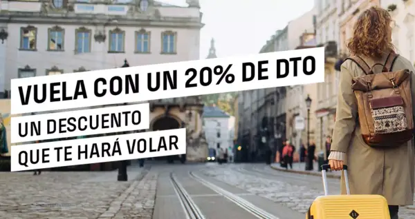 20% Dto. para volar entre el 3 de noviembre y el 31 de enero de 2025 20% Dto. para volar entre el 3 de noviembre y el 31 de enero de 2025