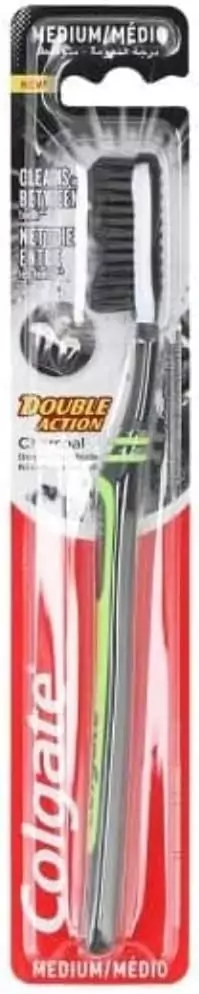 Cepillo medio Double Action Charcoal Colgate Cepillo medio Double Action Charcoal Colgate