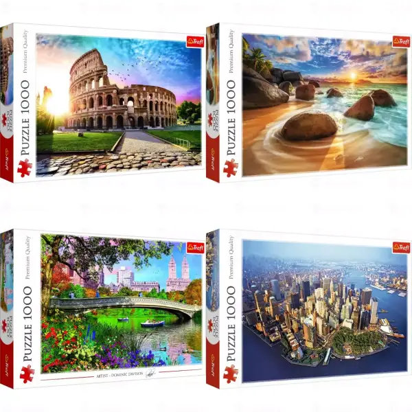 Selección puzzles paisajes 1000 piezas Trefl Selección puzzles paisajes 1000 piezas Trefl