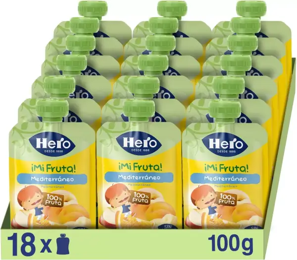 54x100g Bolsita Hero Mi Fruta Mediterráneo 54x100g Bolsita Hero Mi Fruta Mediterráneo
