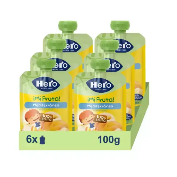 6x100g Bolsita Hero Mi Fruta Mediterráneo 6x100g Bolsita Hero Mi Fruta Mediterráneo