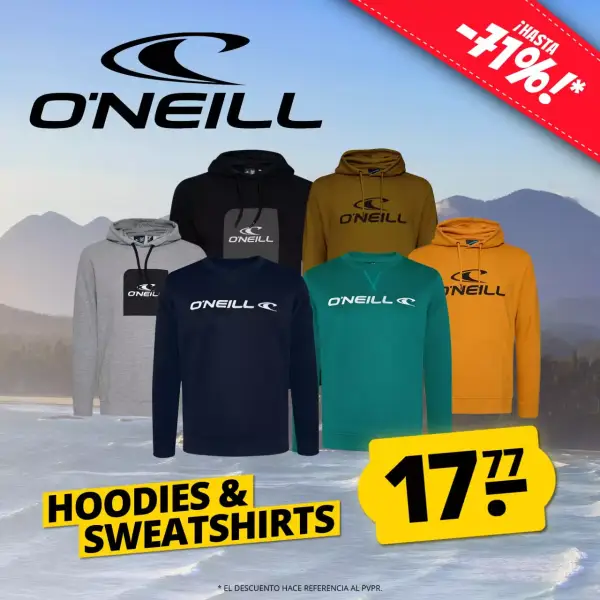 71% Dto. en sudaderas Hoodies & Sweatshirs O'Neill 71% Dto. en sudaderas Hoodies & Sweatshirs O'Neill