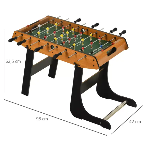 Futbolín Plegable con 22 Jugadores 98x42x62,5 cm Futbolín Plegable con 22 Jugadores 98x42x62,5 cm
