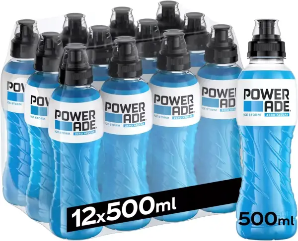 12x 500ml Powerade Ice Storm Zero 12x 500ml Powerade Ice Storm Zero