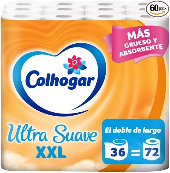 60 Rollos Colhogar Suave XXL 60 Rollos Colhogar Suave XXL