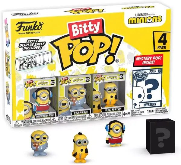 Funko Bitty Pop! Minions Roller Skating Stuart 4PK Funko Bitty Pop! Minions Roller Skating Stuart 4PK