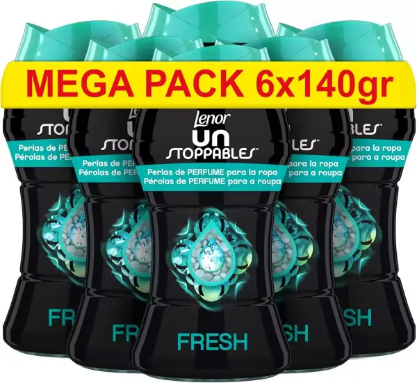 6 x 140g Perlas Suavizante Lenor UNstoppables Fragancia Fresca 6 x 140g Perlas Suavizante Lenor UNstoppables Fragancia Fresca