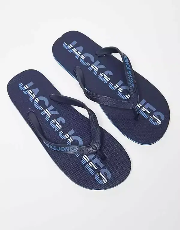 Chanclas azul marino Jack & Jones Chanclas azul marino Jack & Jones